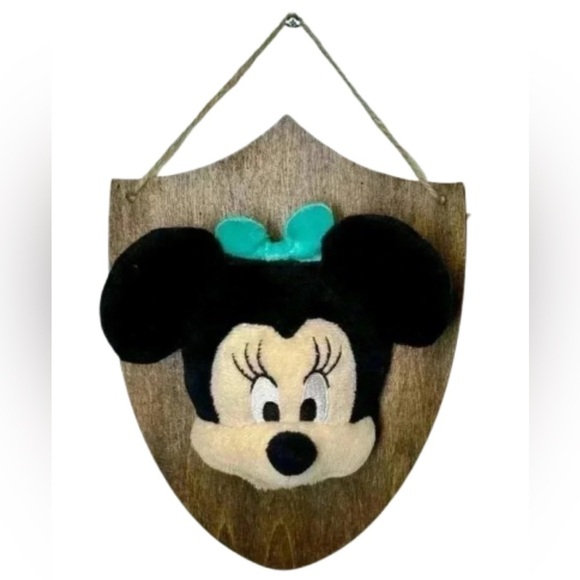 Unbranded Other - Minnie Mouse Mickey Custom Trophy Head Mount Plush Stuffed Animal Wall Decor